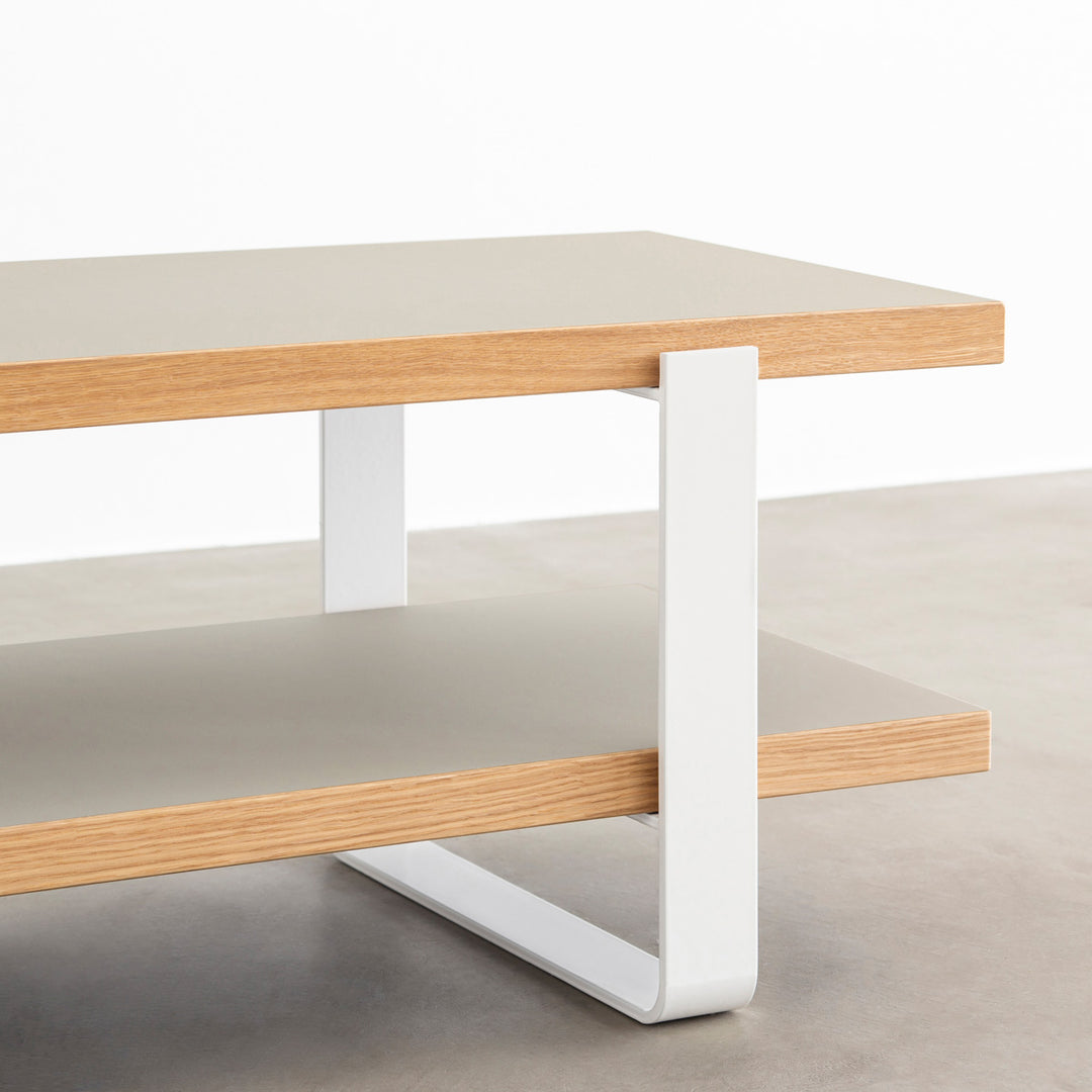 THE TV BOARD / LOW TABLE リノリウム 全32色 × White Steel – KANADEMONO