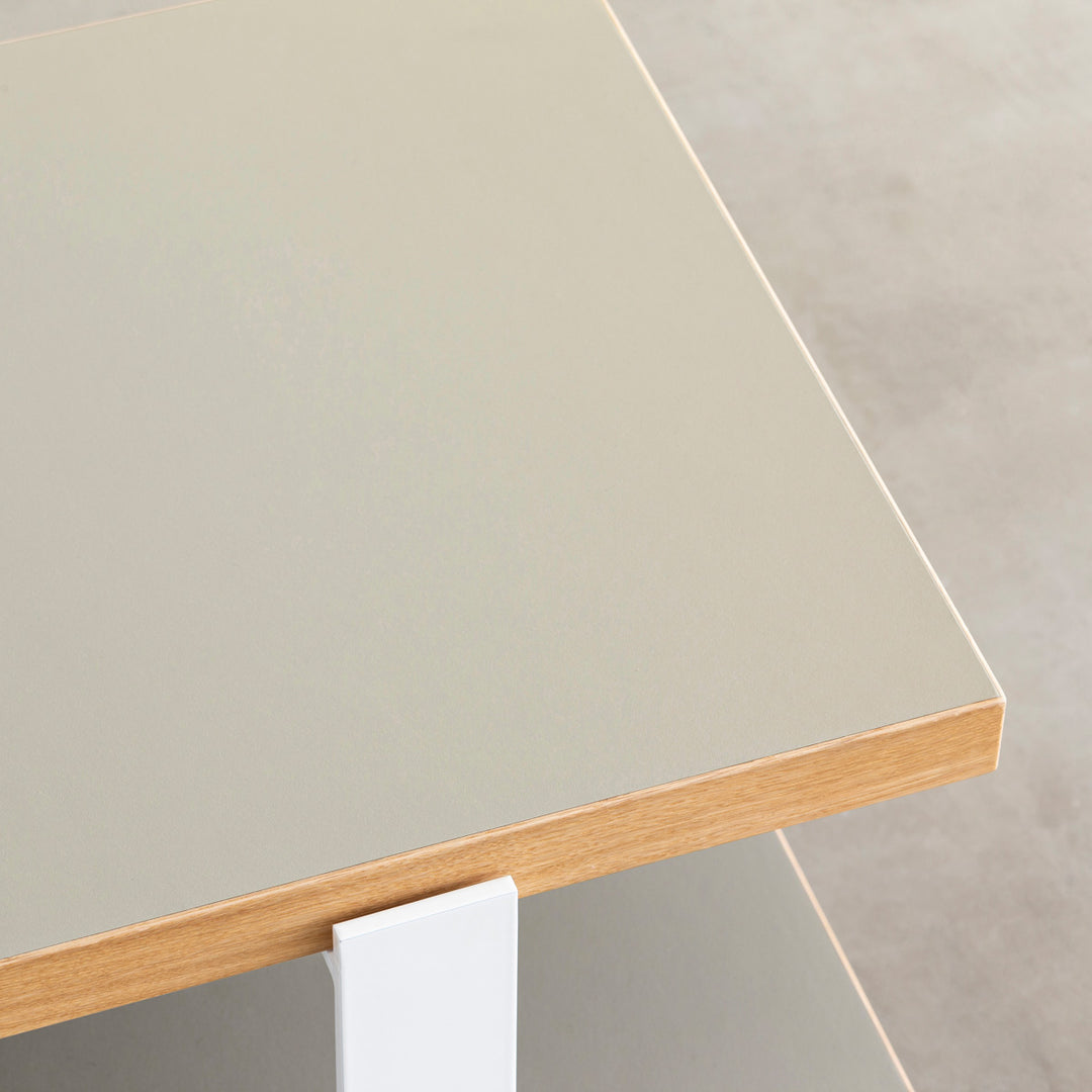THE TV BOARD / LOW TABLE リノリウム 全32色 × White Steel – KANADEMONO