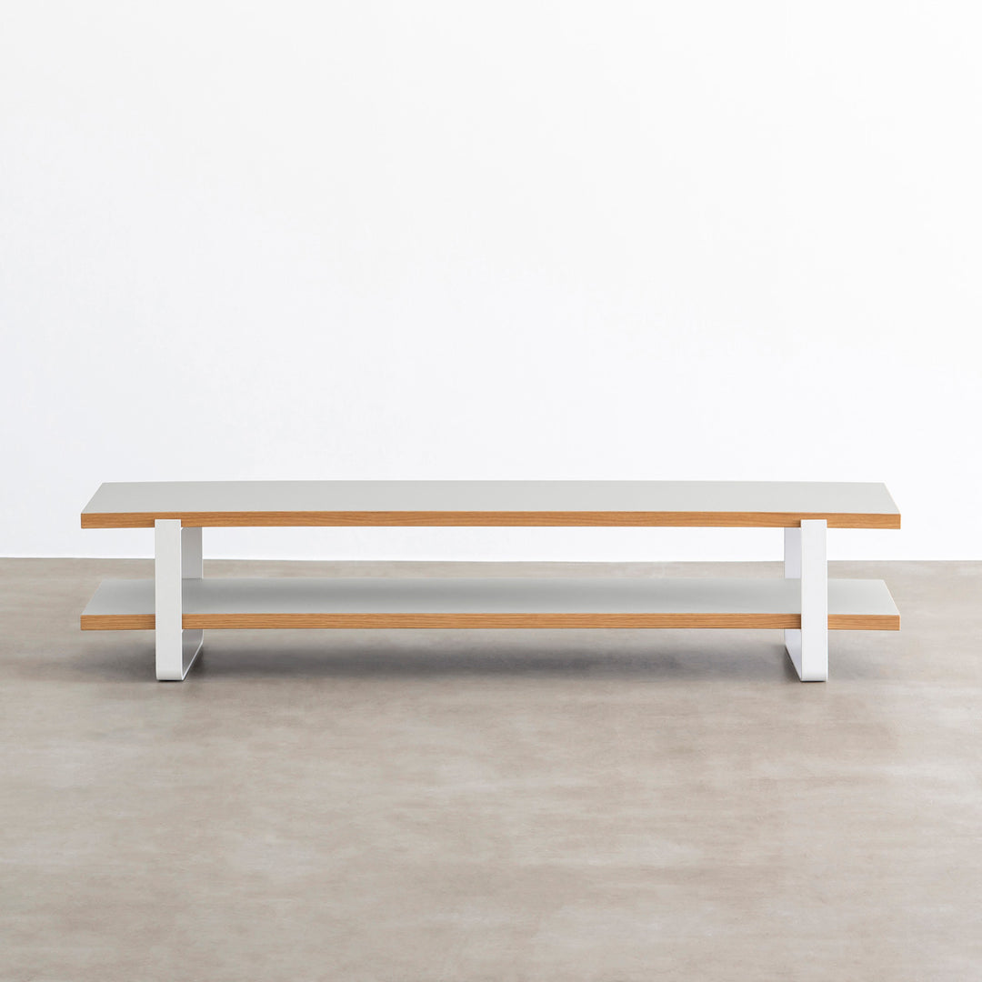 THE TV BOARD / LOW TABLE リノリウム 全32色 × White Steel – KANADEMONO