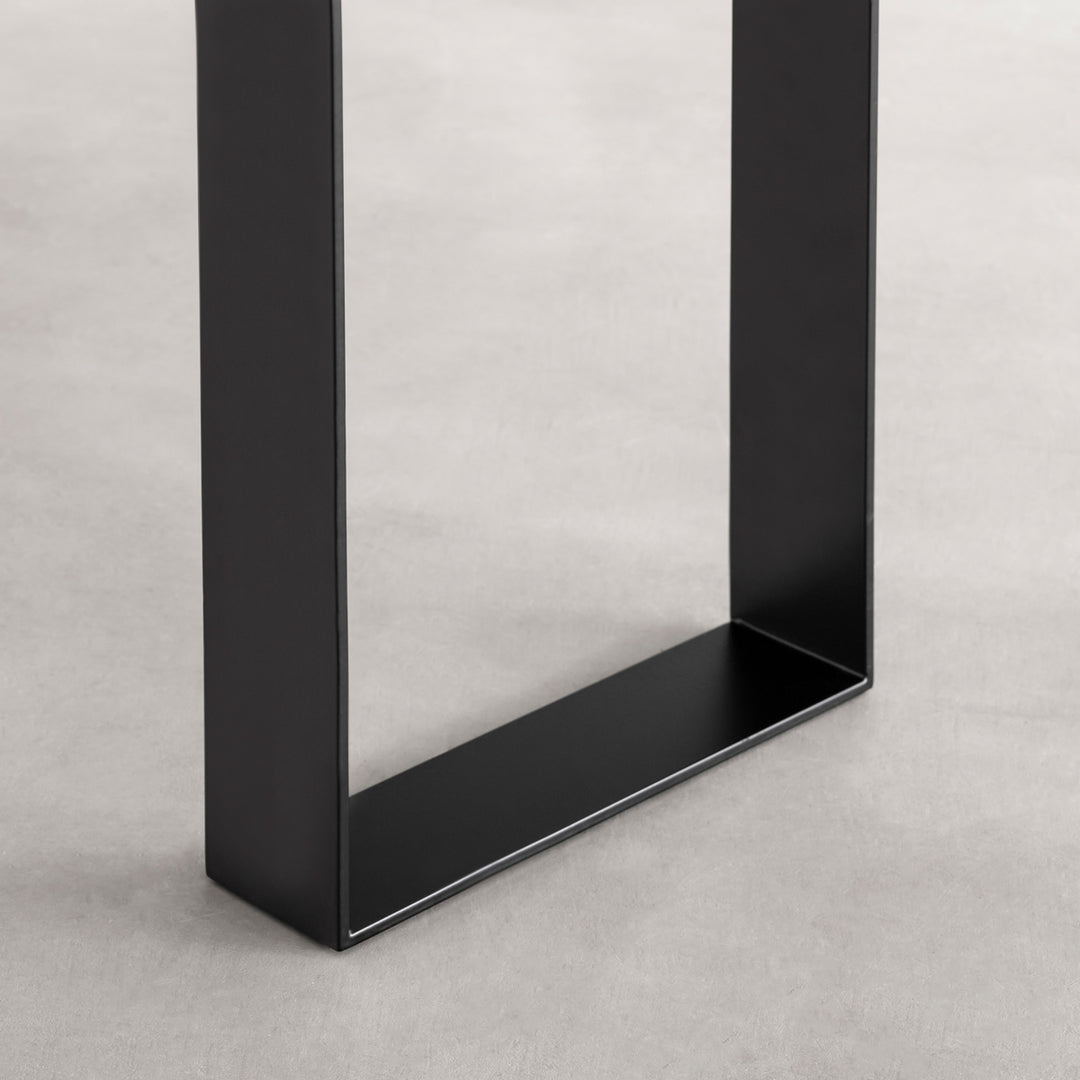 THE BENCH / ラバーウッド アッシュグレー × Black Steel Line