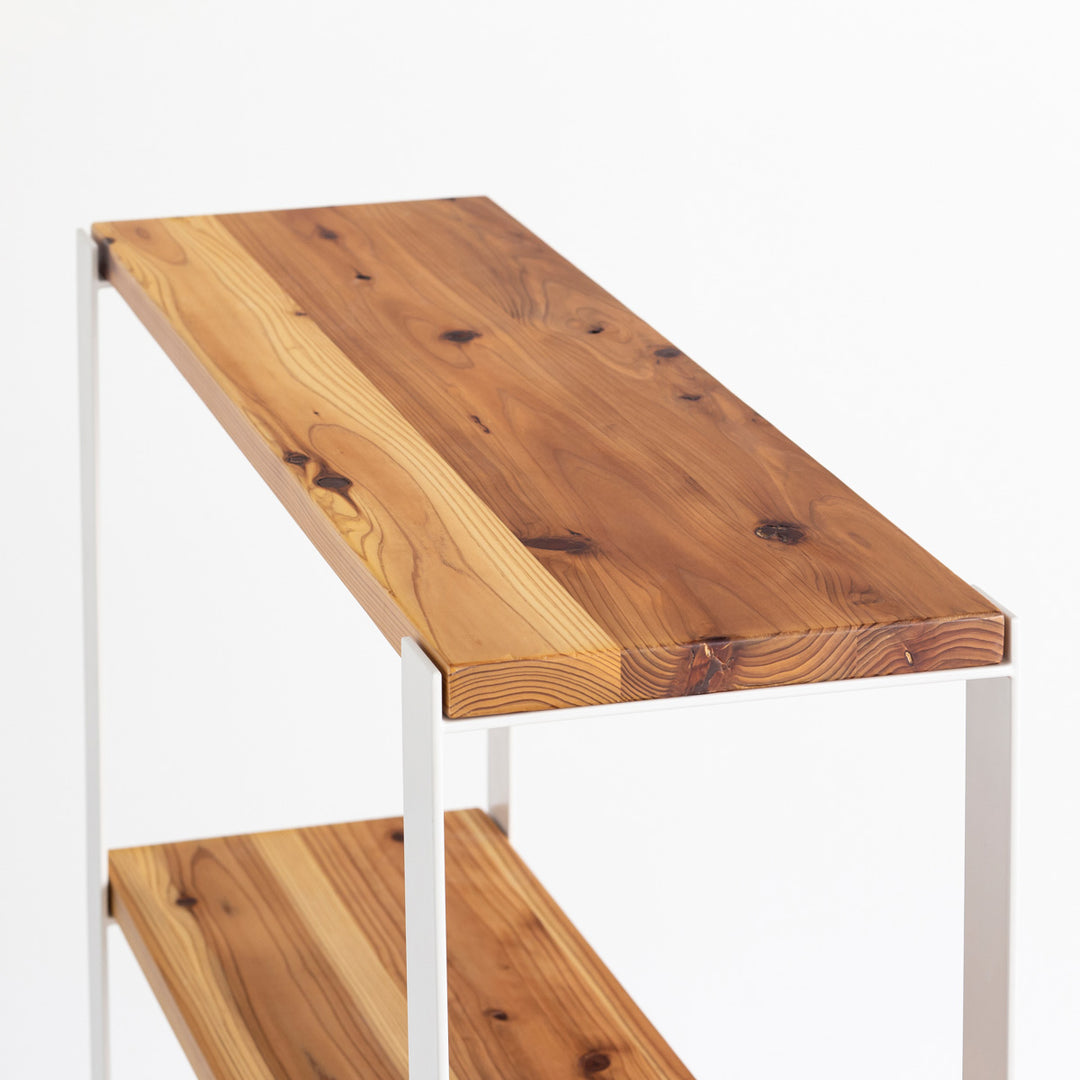 THE SHELF / 無垢 杉 × White Steel – KANADEMONO