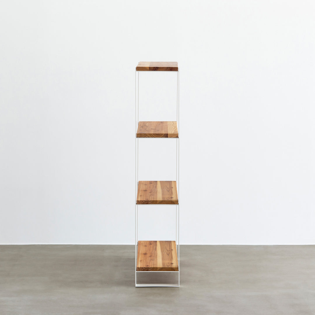 THE SHELF / 無垢 杉 × White Steel – KANADEMONO