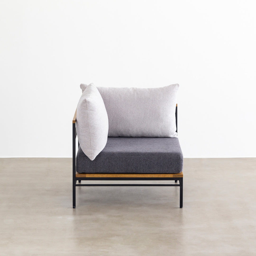 かね　ソファ Karlasofa_OakSteelFabricCorner