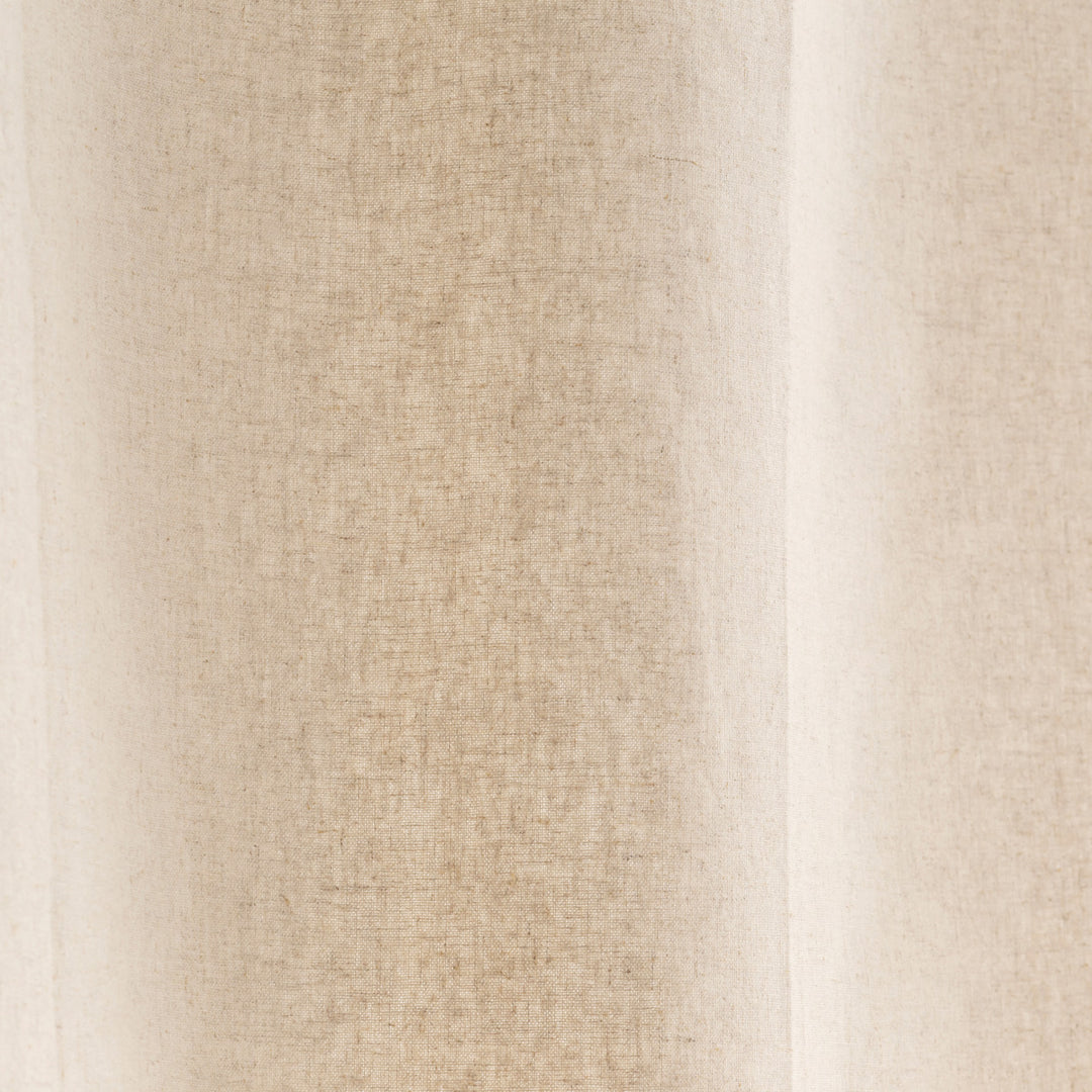 Calm - リネンフラットカーテンGray - CUR-122-GY中古 SAMPLE / Calm - Linen 穏やかな風合いの リネン フラット