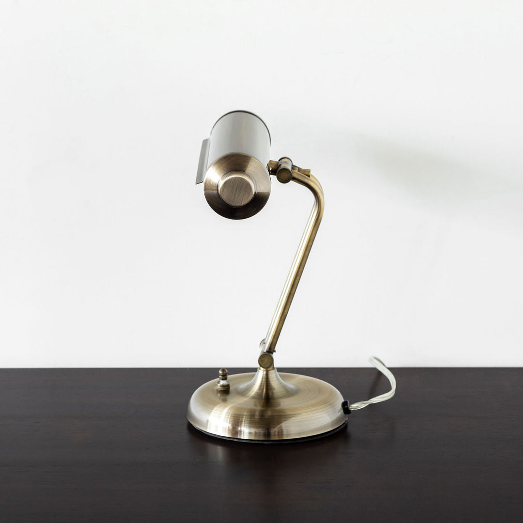 Retro × Gold Compact Desk Light – KANADEMONO