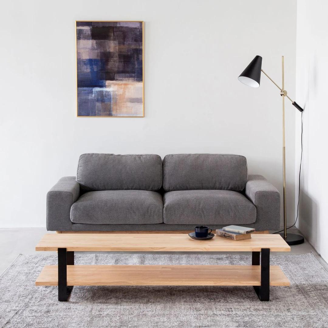 THE TV BOARD / LOW TABLE ラバーウッド ナチュラル × Black Steel THE TV BOARD / LOW TABLE ラバーウッド ナチュラル × Black Steel