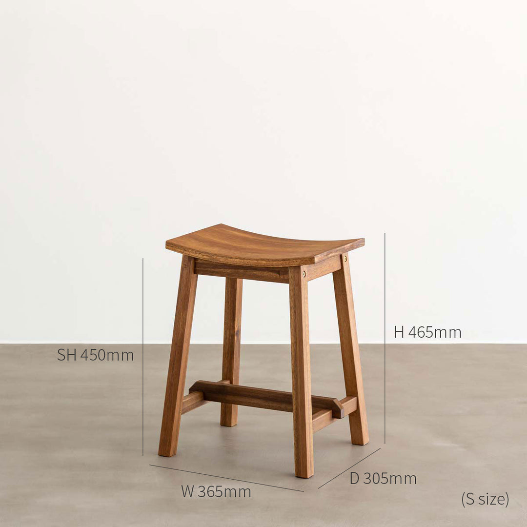 特別オファー MahoganyWoodSquareStool_Ssize_ スツール