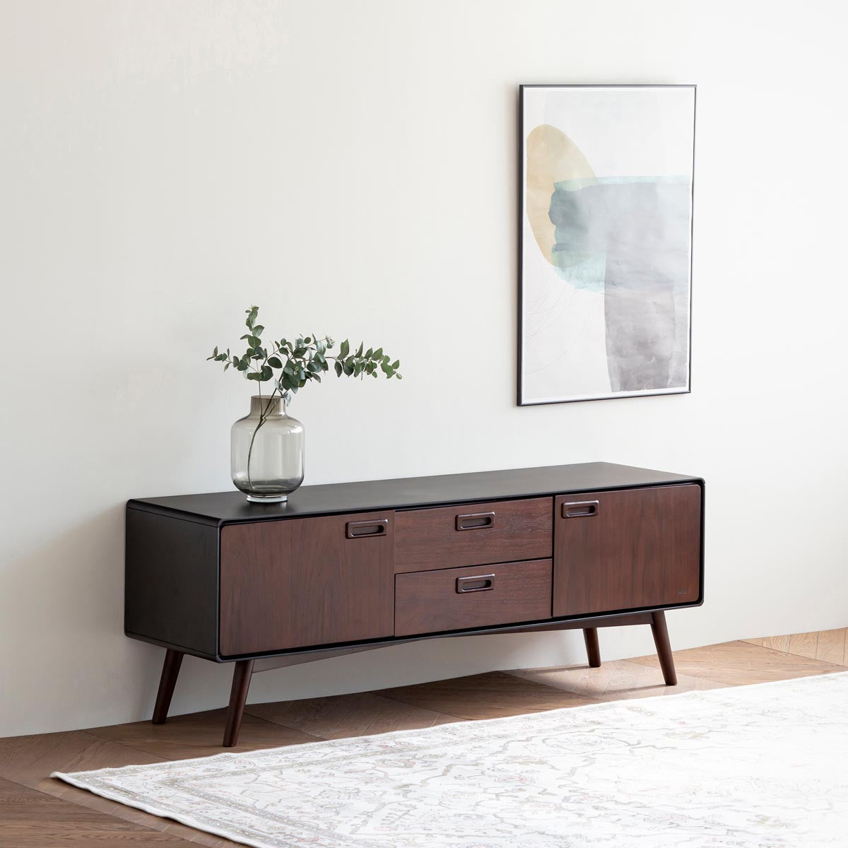 Wood Black ウォルナット材 サイドボード KANADEMONO