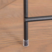 ガラスとアイアンを使ったシンプルで洗練された印象を持つブラックのサイドテーブルM（脚部分・クローズアップ2）