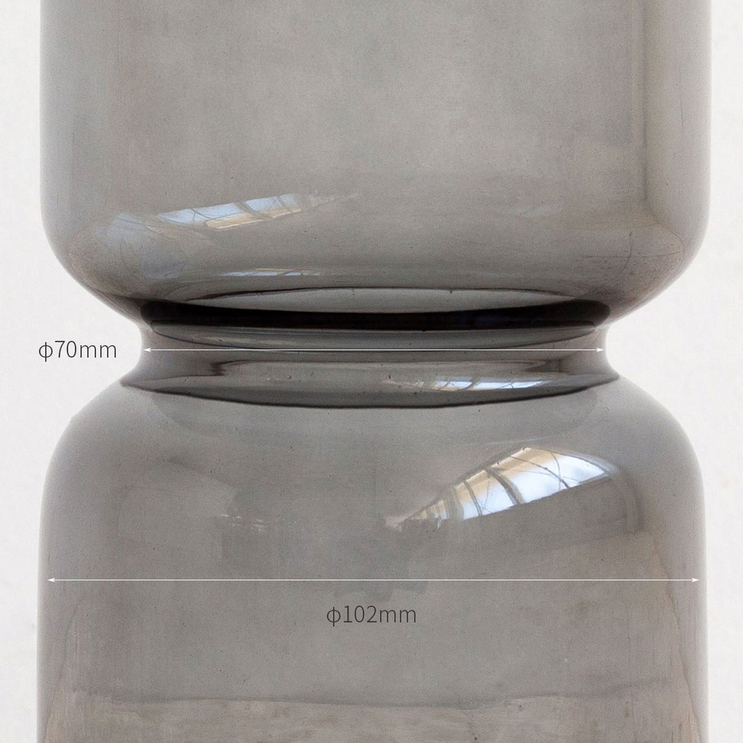 グレー 波形花器 Linear｜CLAY - 花と人をツナグ