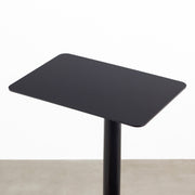 自由に高さを変えられる、シンプルでミニマルなブラック昇降サイドテーブル（天板）
