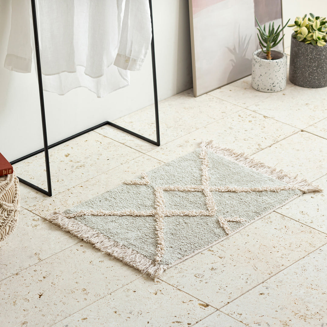 Shaggy Design Greige/Natural Mat 70×50 – KANADEMONO