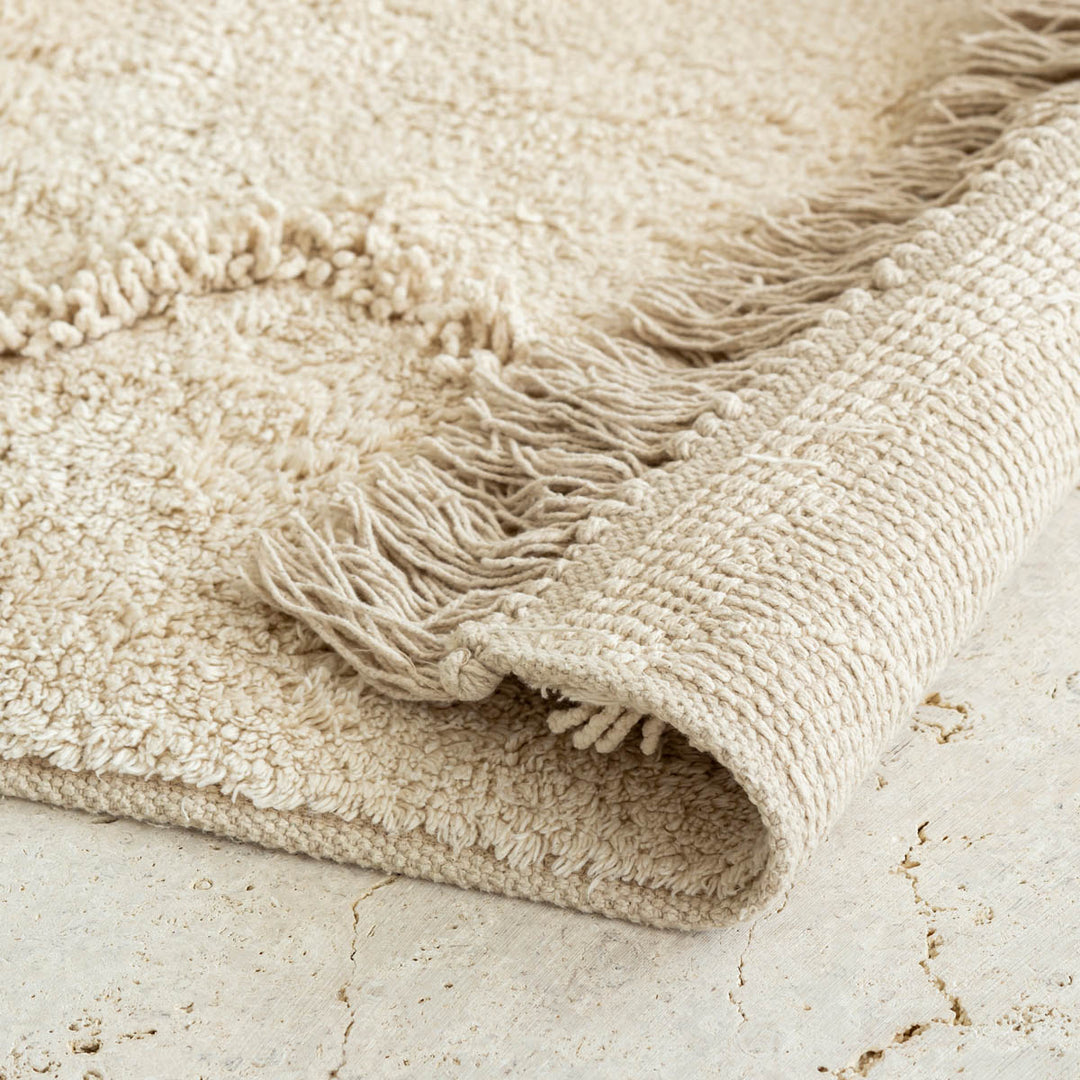 Shaggy Design Rug - Natural 140×200 – KANADEMONO