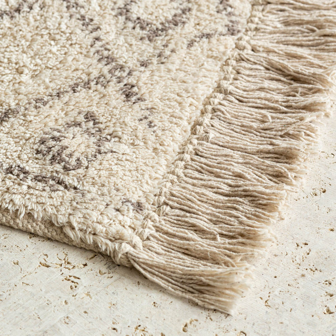 Beni Ourain Style Moroccan Mat 70×50 – KANADEMONO