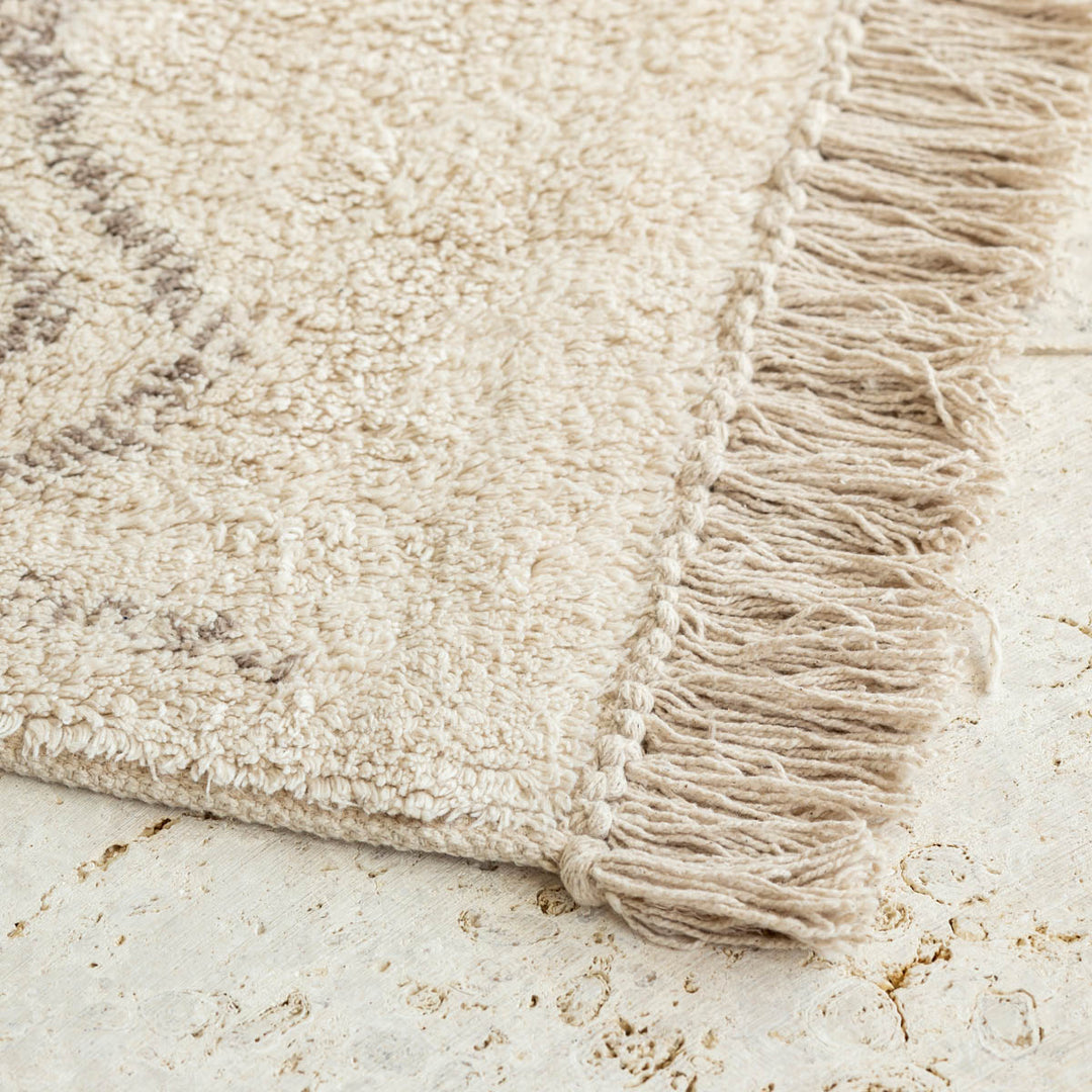 kanademono ラグ　Moroccan Design 140×200 Moroccan Design Tufted Rug - Ivory 140×200 – KANADEMONO