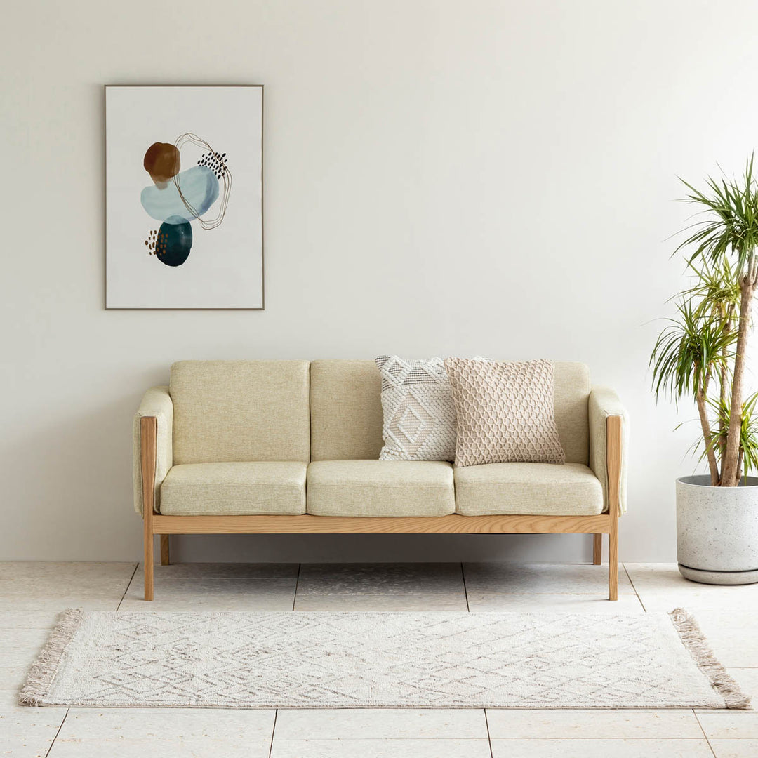 Beni Ourain Style Moroccan Rug - Beige 140×200 – KANADEMONO