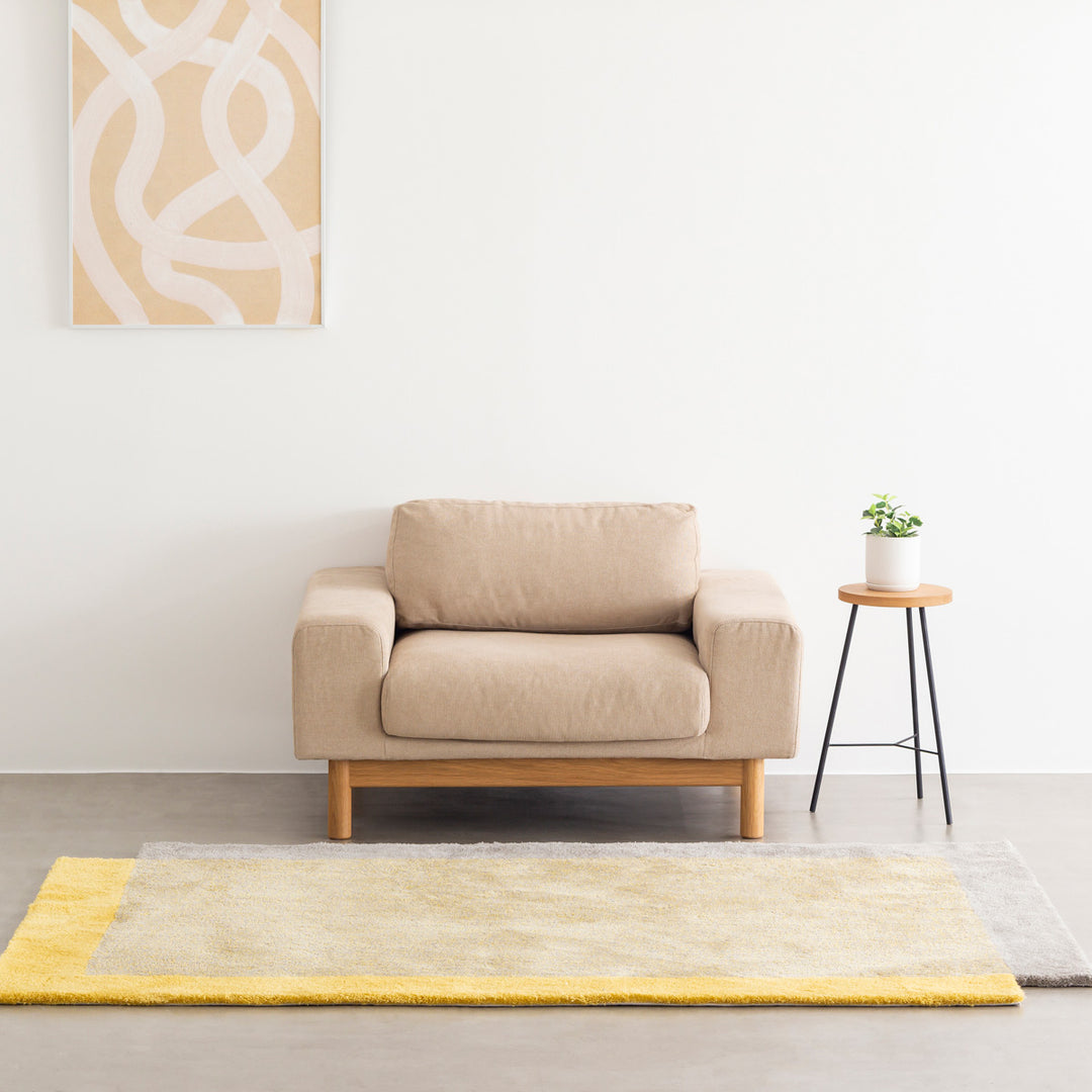 Natural - Modern ファブリック ソファ 1 seater – KANADEMONO