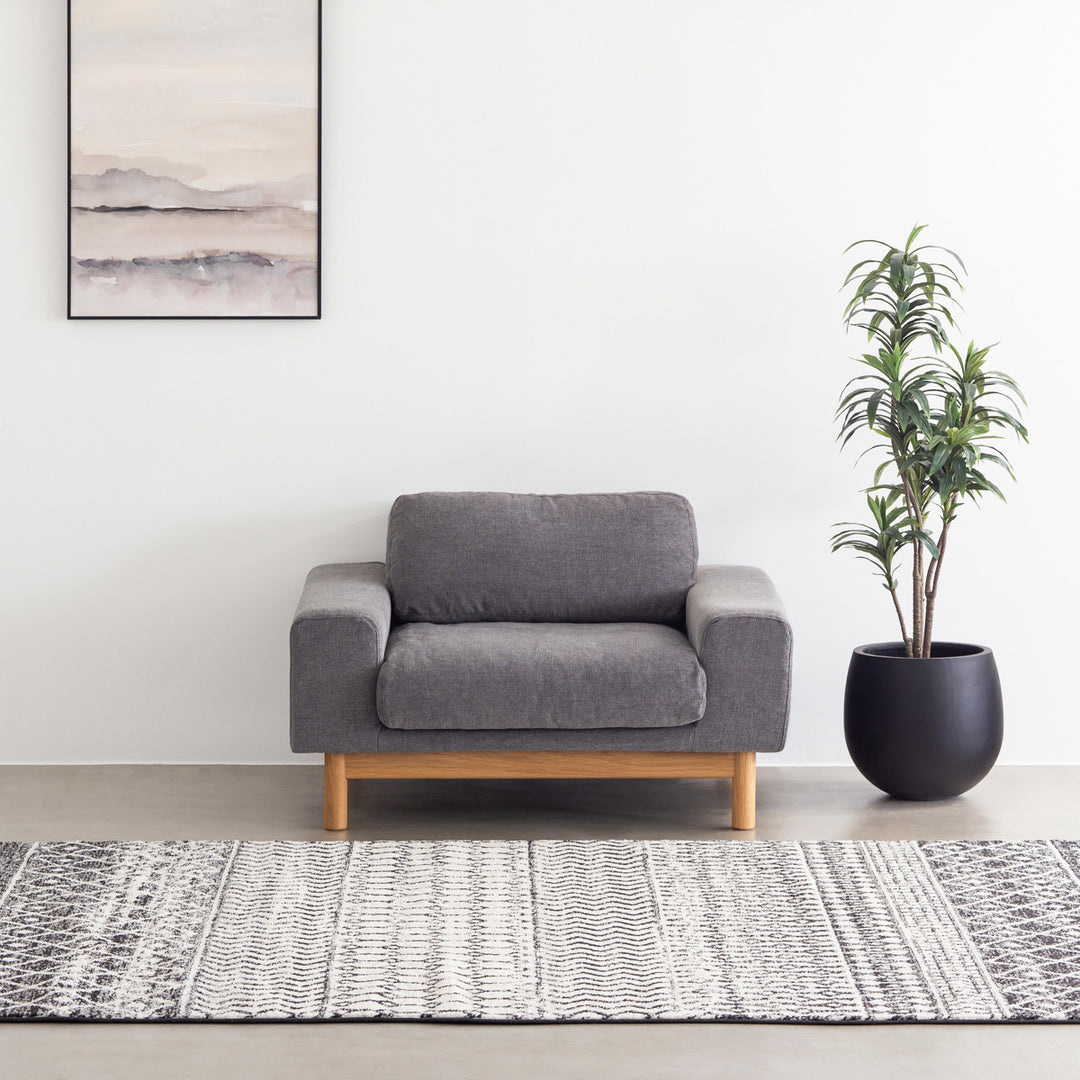 Natural - Modern ファブリック ソファ 1 seater – KANADEMONO Natural - Modern ファブリック ソファ 1 seater – KANADEMONO