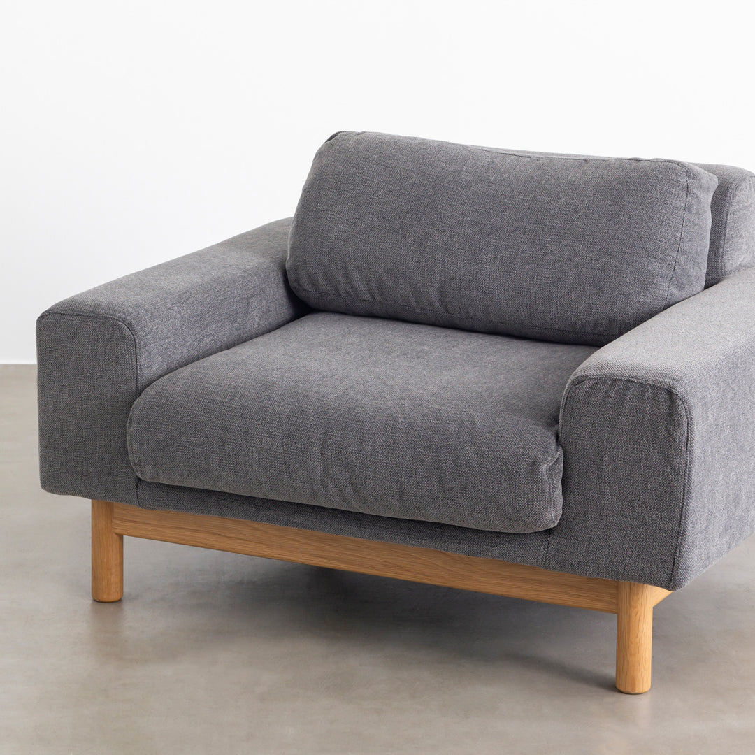 Natural - Modern ファブリック ソファ 1 seater – KANADEMONO