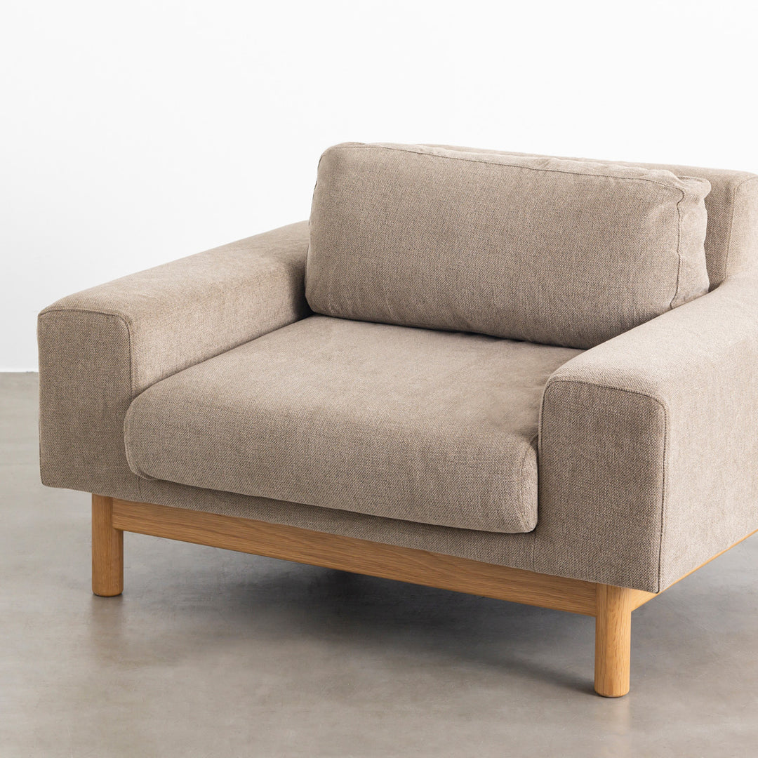 Natural - Modern ファブリック ソファ 1 seater – KANADEMONO Natural - Modern ファブリック ソファ 1 seater – KANADEMONO