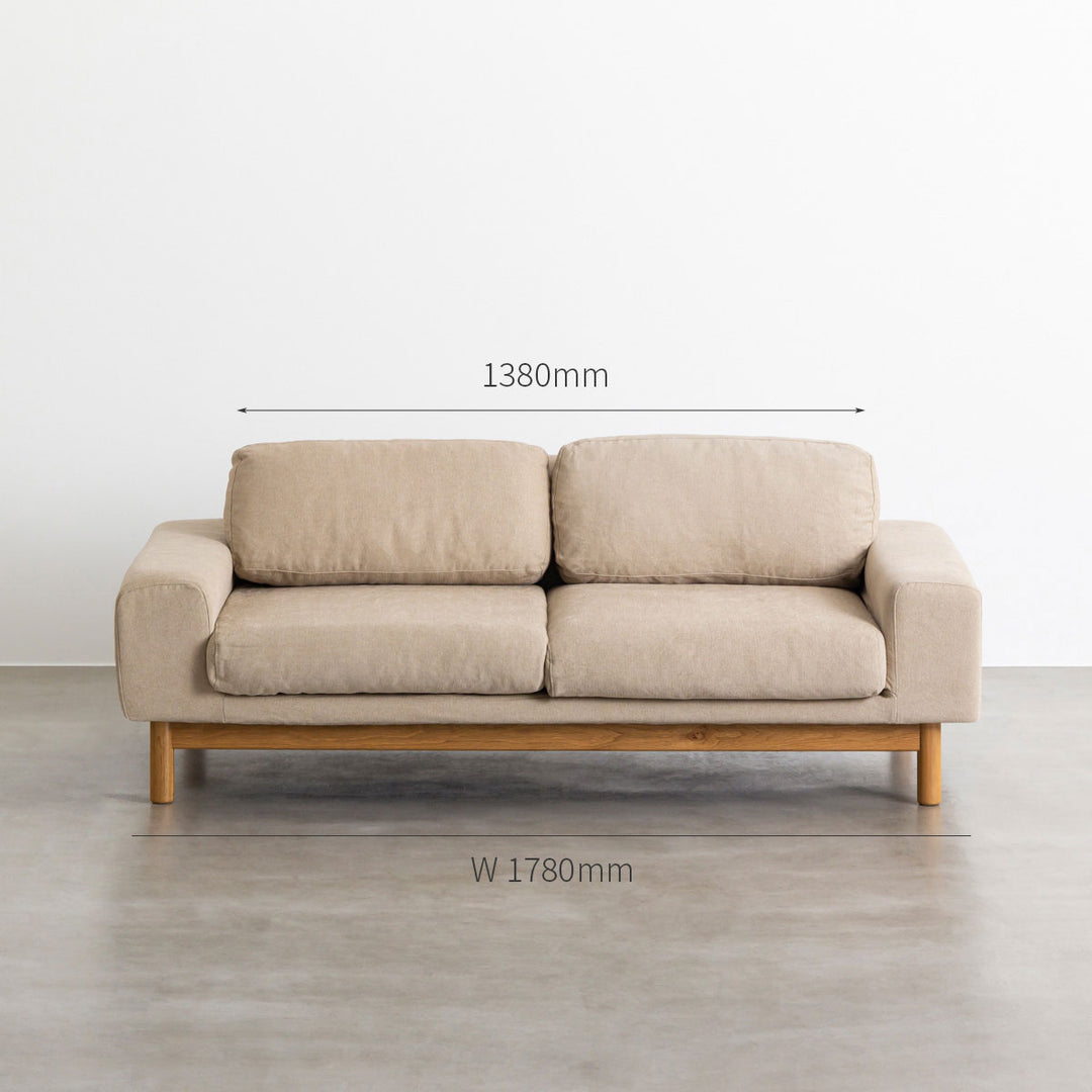 Natural - Modern ファブリック ソファ 2 seater – KANADEMONO Natural - Modern ファブリック ソファ 2 seater – KANADEMONO