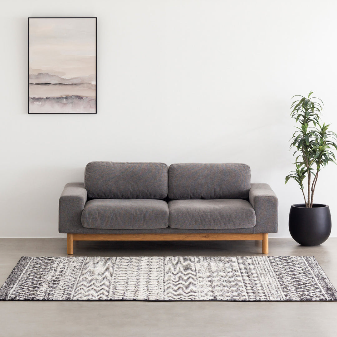 Natural - Modern ファブリック ソファ 2 seater – KANADEMONO