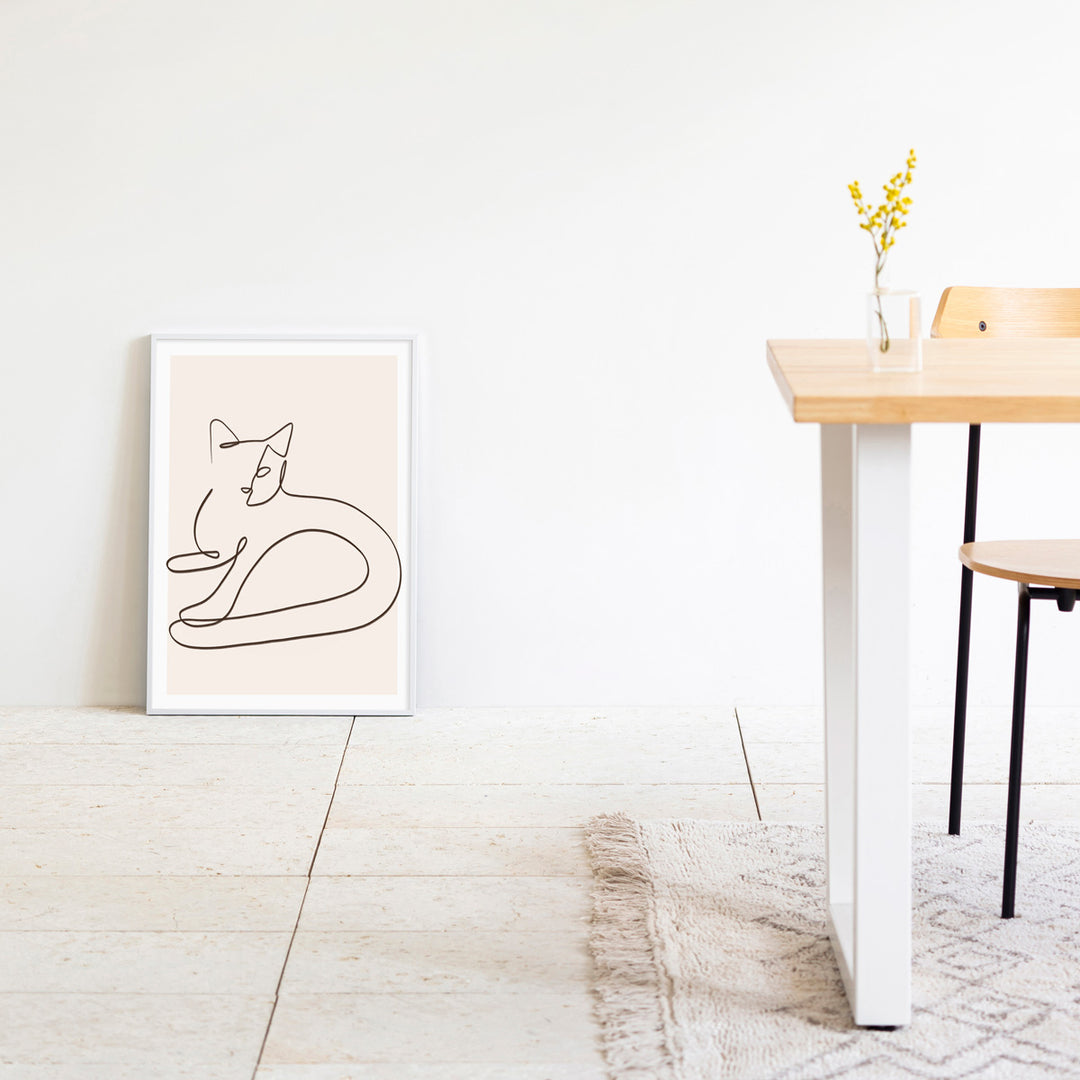 ALUMI Art Frame 暮らしにアートを Staring Neko #2 – KANADEMONO