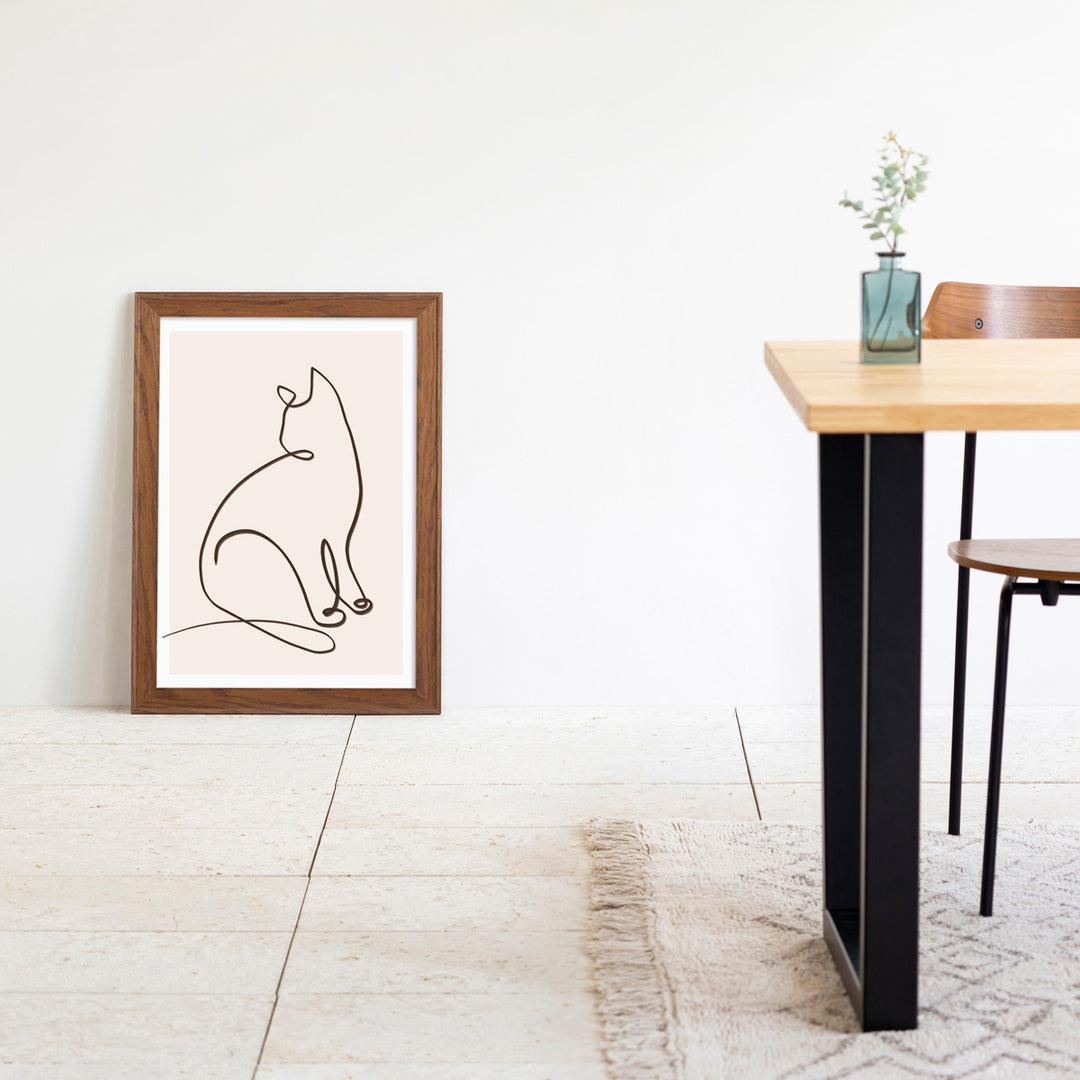 OAK Art Frame 暮らしにアートを Sit Still Neko #3 – KANADEMONO