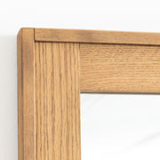 KANADEMONOのオーク突板の木枠とパイン材の縁を組み合わせたナチュラルなウッドミラー（木枠）
