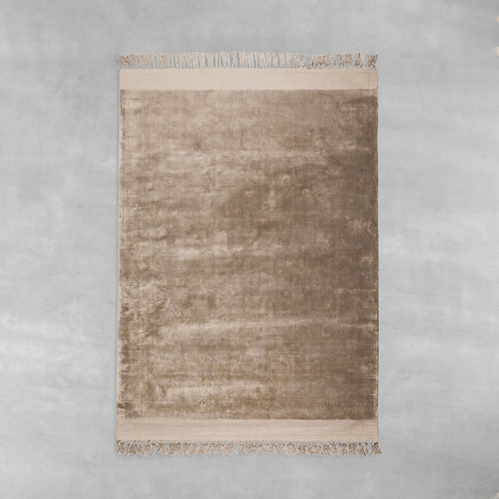 Soft Plush Plain Rug - Sand　170×240