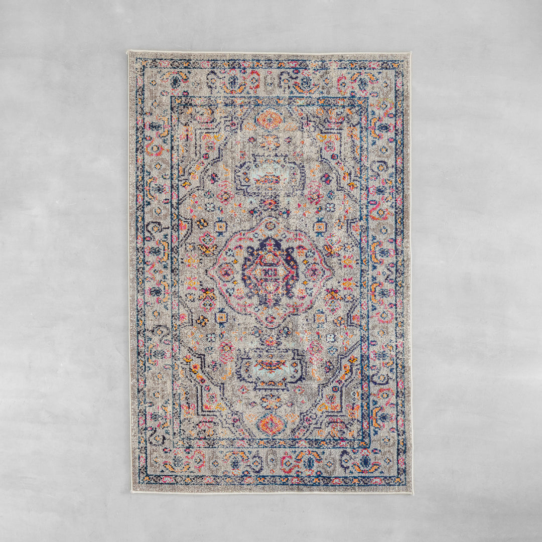 Peaceful Bloom Vintage Rug 120×180 – KANADEMONO