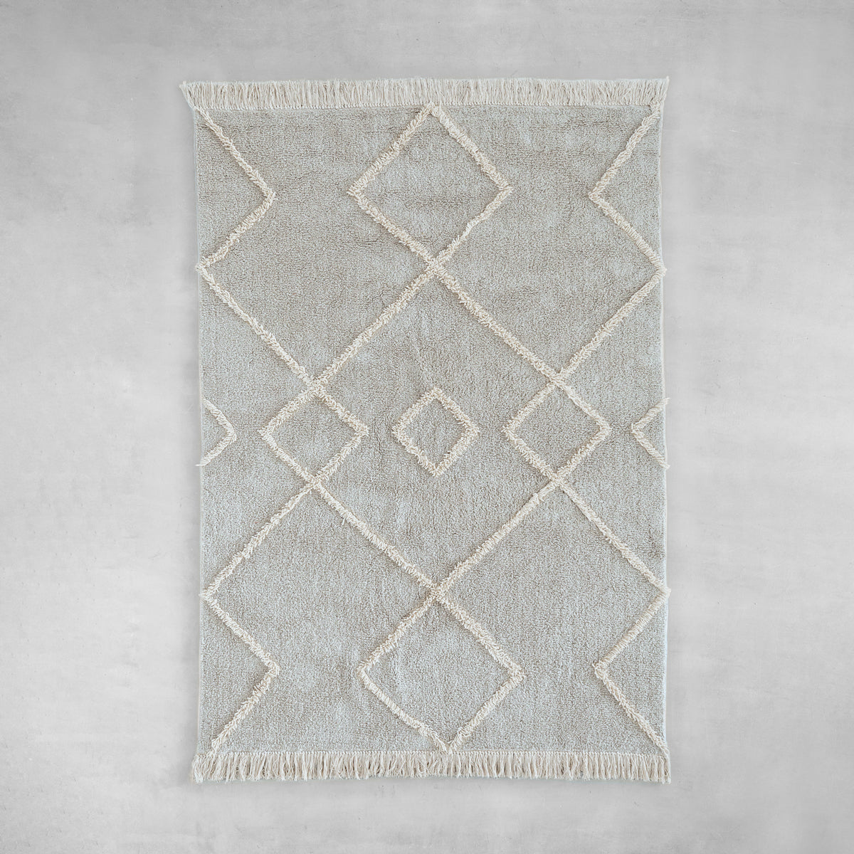 Shaggy Design Rug - Greige　140×200