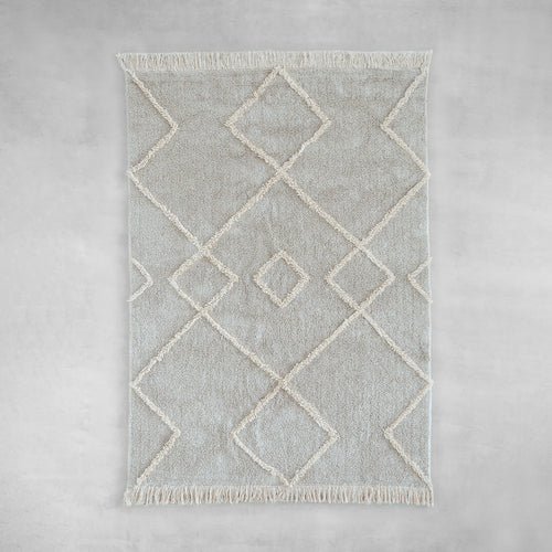 ラグ・カーペット KANADEMONO Shaggy Design Rug - Natural Shaggy Design Rug - Natural 140×200 – KANADEMONO