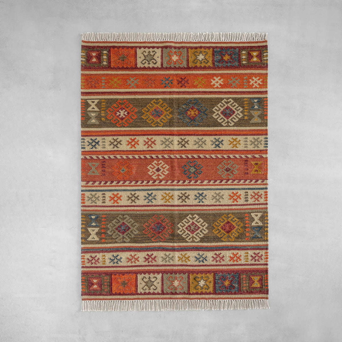 Geometric Panja Rug 140×200 – KANADEMONO