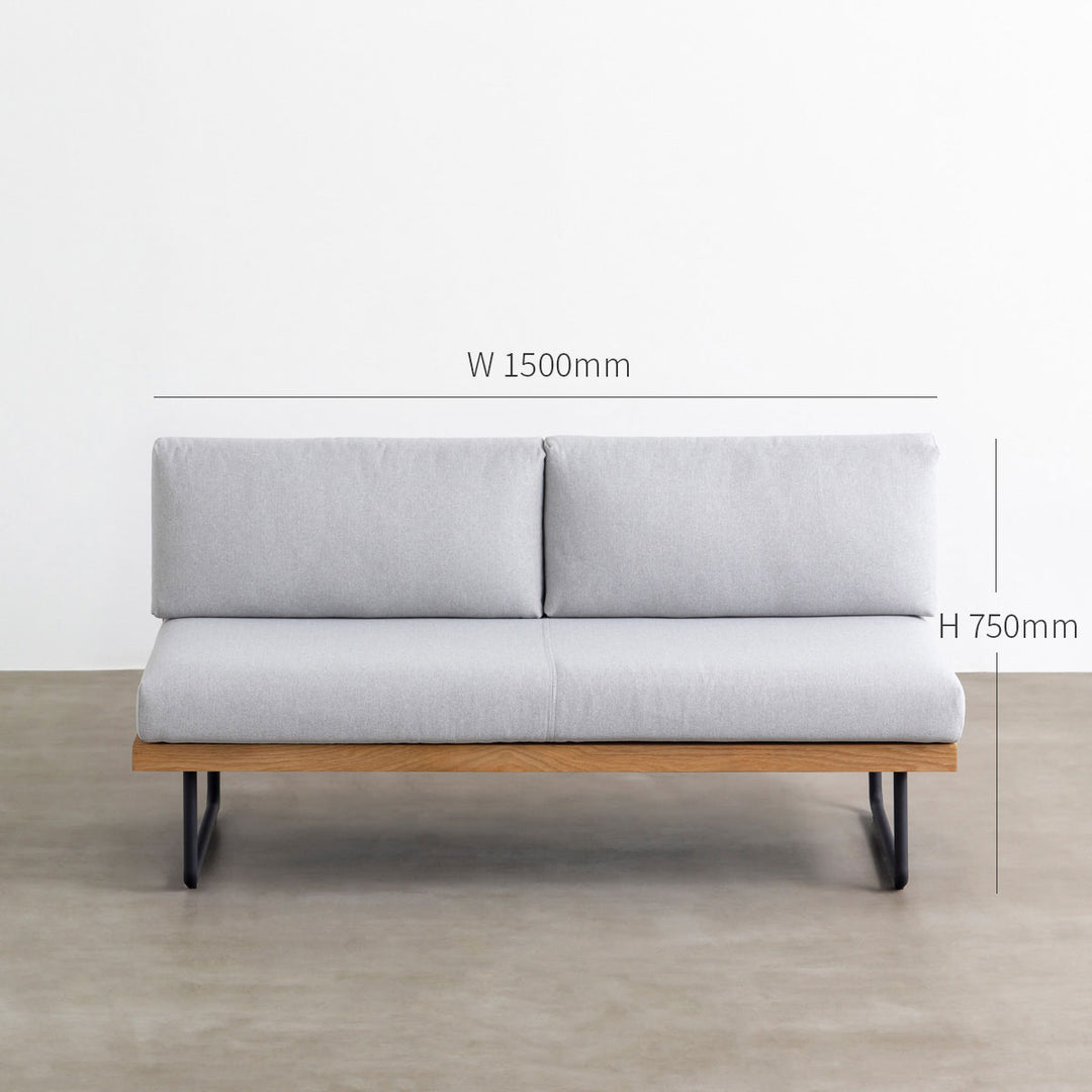 【きれいめファッション51選】上品さと清潔感をキープし SUKSOFA_ARMLESS_150_01_size01_ 2人掛け・3人掛けソファ