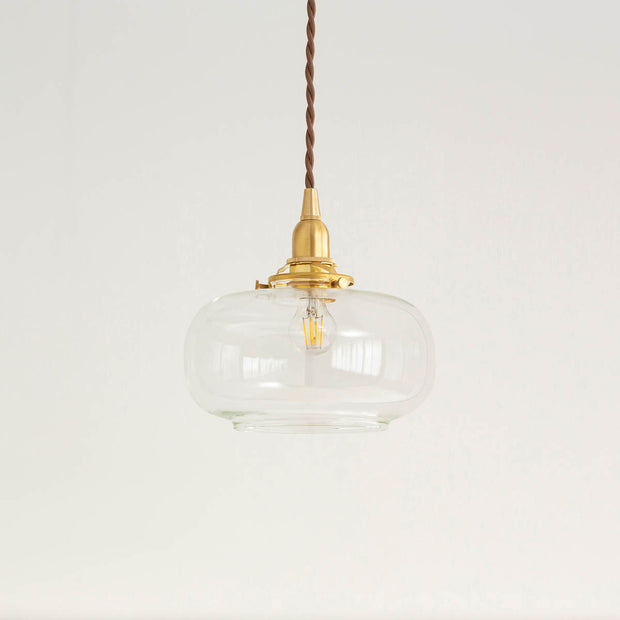 Glass × Brass 繭玉のようなガラスのペンダントライト – KANADEMONO
