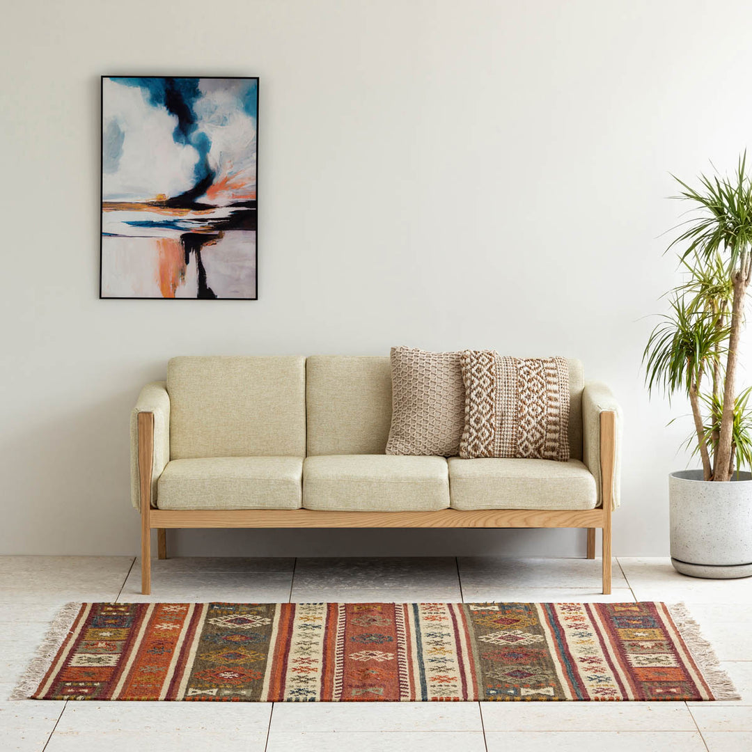 KANADEMONO　Vintage Heriz Rug　160×220 ラグ HandmadeFloralMelangeRug_04_10