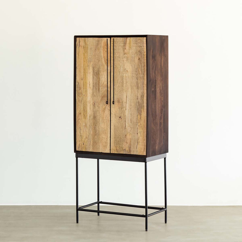 アカシア材 × マンゴー材 ヴィンテージスタイル キャビネット – KANADEMONO