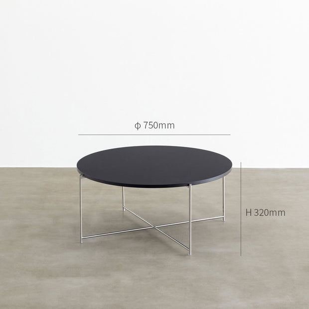 Linoleum × Modern ラウンド ローテーブル X-Base – KANADEMONO