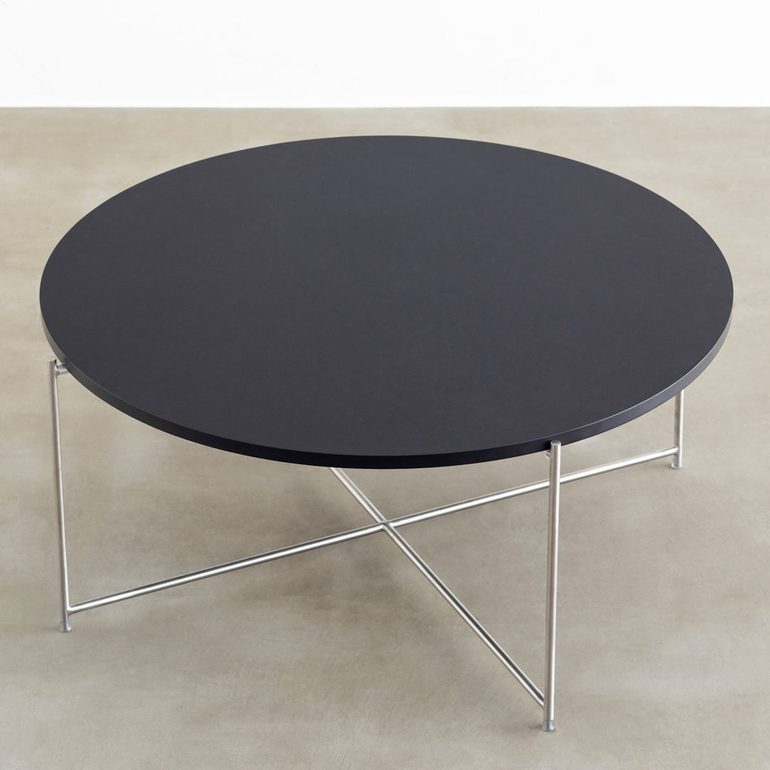 Linoleum × Modern ラウンド ローテーブル X-Base – KANADEMONO