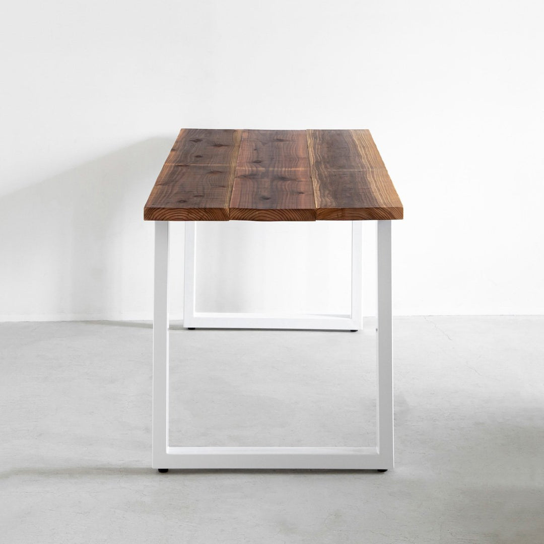 THE TABLE / 無垢 杉 ヴィンテージスタイル × White Steel