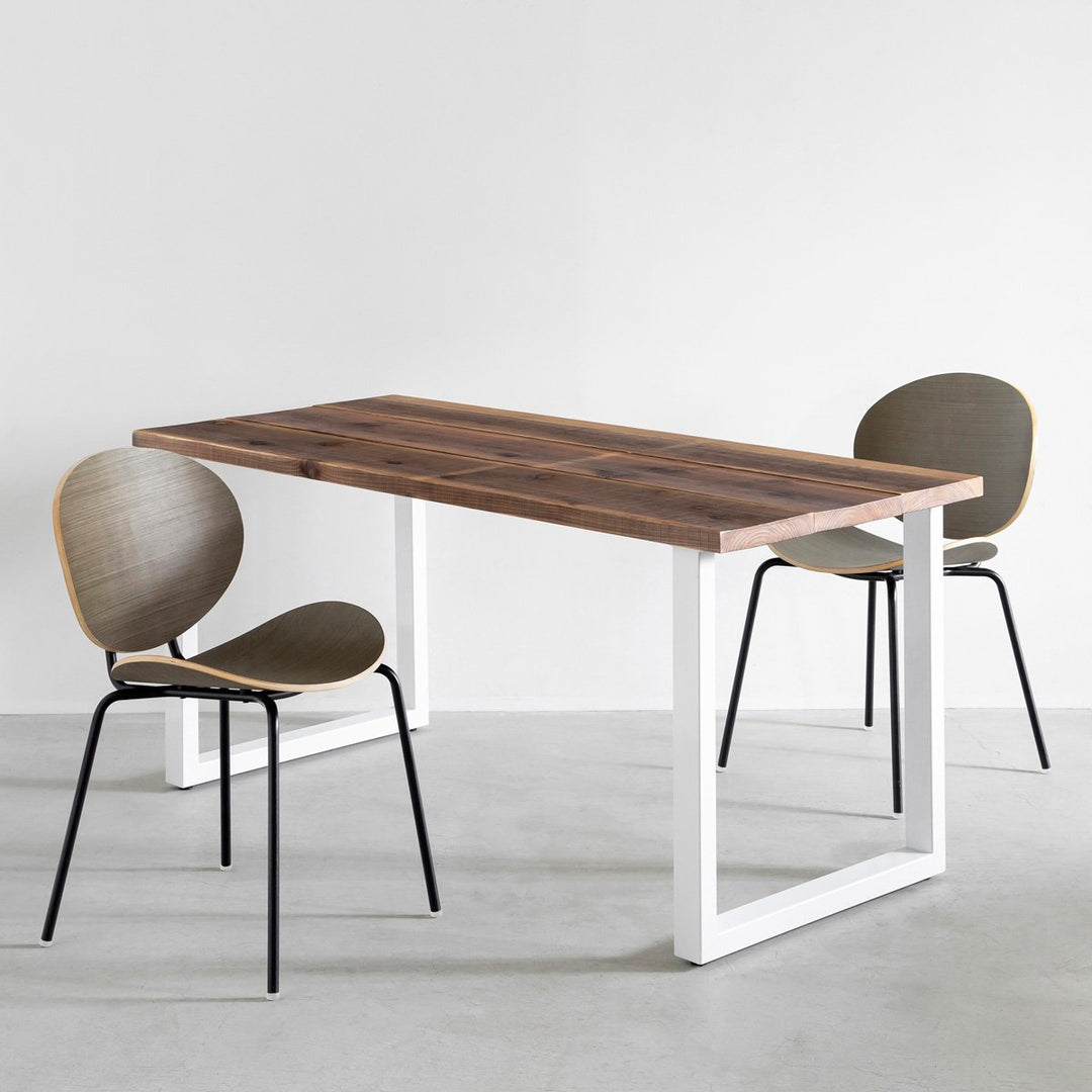 THE TABLE / 無垢 杉 ヴィンテージスタイル × White Steel